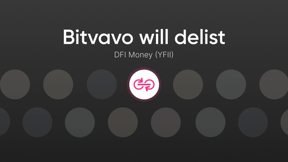 Bitvavo will delist YFII