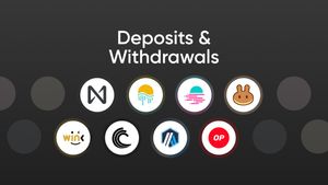 Deposits and withdrawals for NEAR, MOVR, GLMR, CAKE, WIN, BTT, ARB and OP